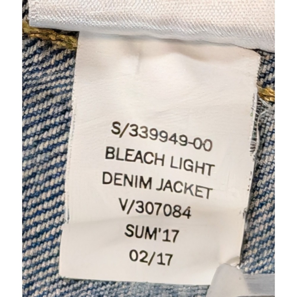 Gap Mens Bleach Light Wash Denim Trucker Jacket Medium 100% Cotton 339949-00 - Picture 5 of 8
